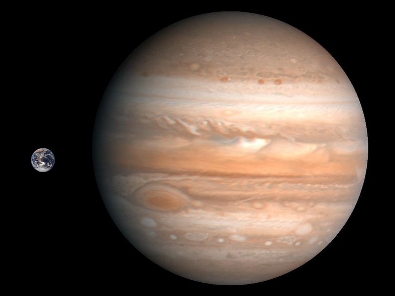 Во сколько раз Юпитер больше Земли