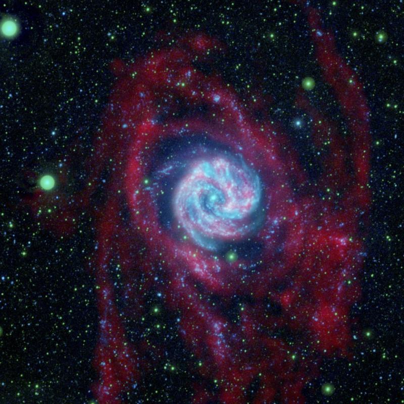 Галактика М83 в радиодиапазоне
