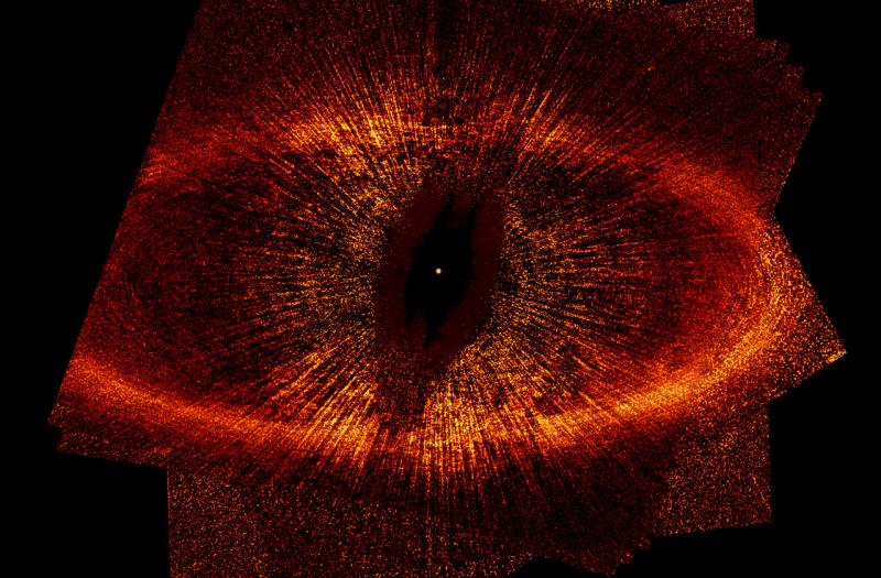Пылевой диск вокруг Фольмагаута. Снимок сделан телескопом Хаббла. Источник: NASA/ESA/UC Berkeley/Goddard/LLNL/JPL