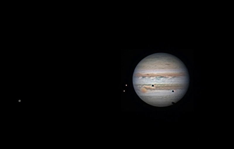 Транзит теней по диску Юпитера