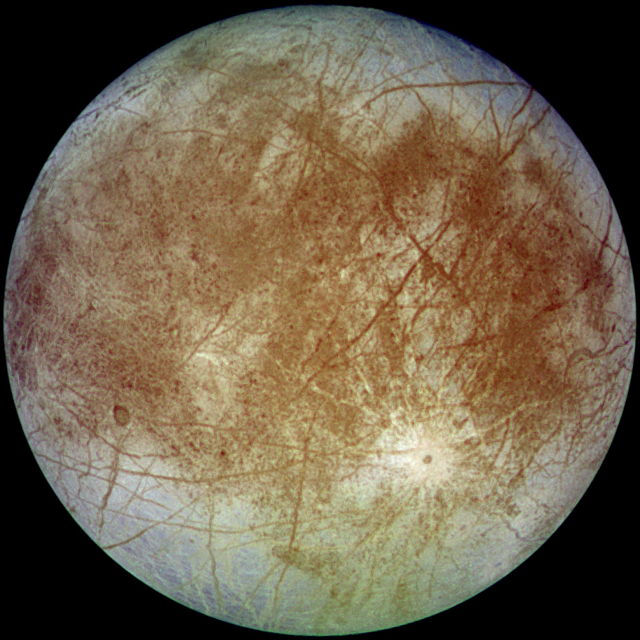Европа глазами аппарата "Галилео" Источник: NASA