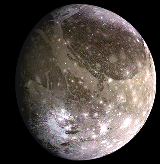 Ганимед глазами аппарата "Галилео" Источник: NASA