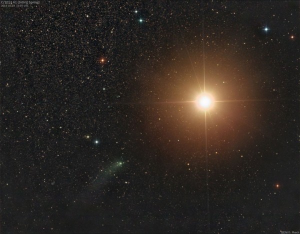Сближение кометы и Марса глазами земных астрономов Источник: Damian Peach