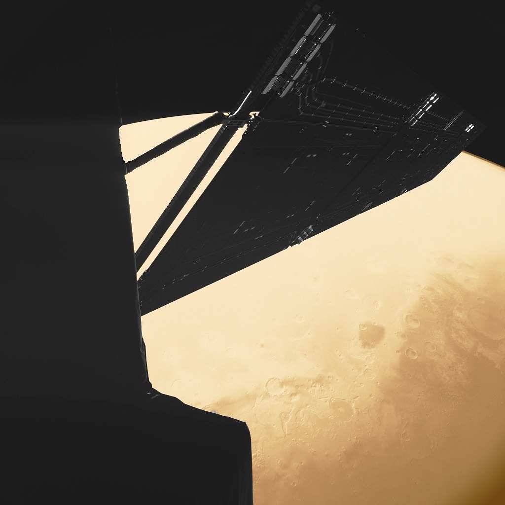 Селфи Розетты на фоне Марса