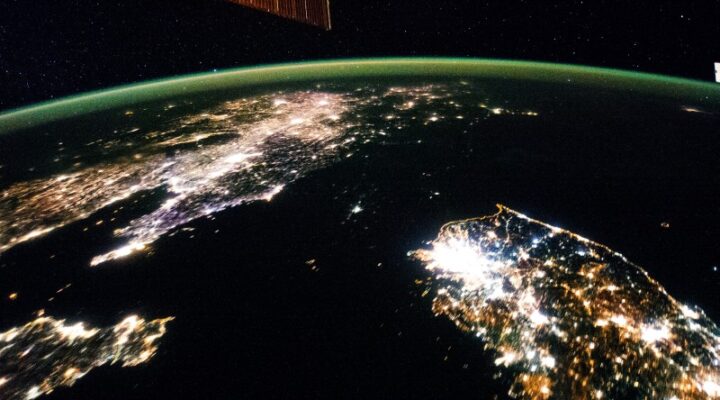 Северная Корея из космоса